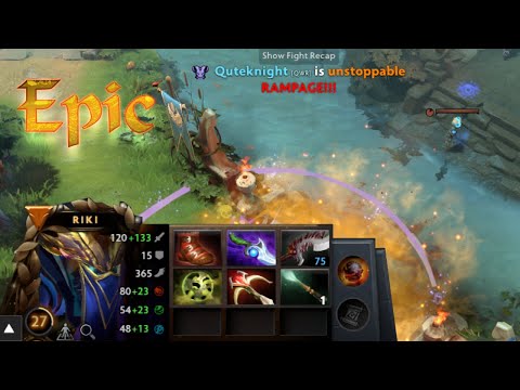 One Hit Riki 1 Daedalus Dota 2 Patch 7.28c New meta Gameplay