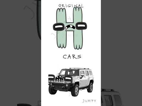 REAL LIFE VS ORIGINAL Alphabet Lore in Real Life CARS #2