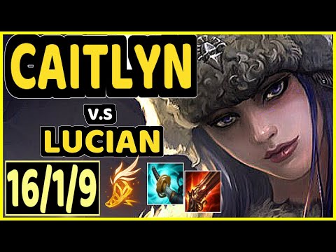 INNAXE (CAITLYN) vs LUCIAN - 16/1/9 KDA BOTTOM ADC CHALLENGER GAMEPLAY - EUW
