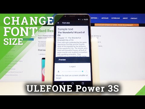 How to Change Font Size in ULEFONE Power 3S – Font Settings