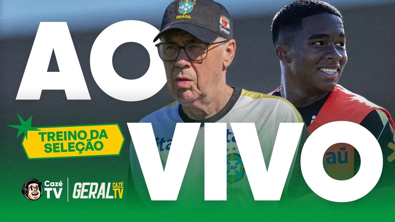 TREINO AO VIVO DA SELEÇÃO BRASILEIRA! ÚLTIMOS TESTES PRA ENFRENTAR O EGITO! | GERAL CAZÉTV