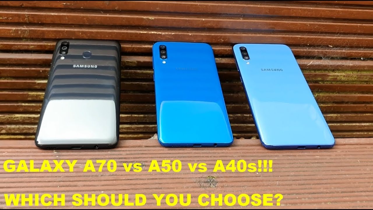 Galaxy A70 VS A50 VS A40s COMPARISON(Face unlock,Camera etc) !Which Sould You Buy?
