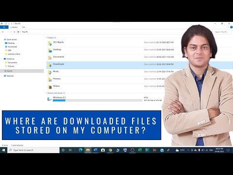 Where are downloaded files stored on my computer?