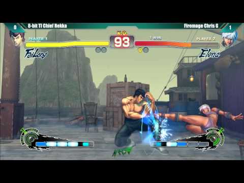 NEC15 - USF4 - 8-Bit TI Chief Rekka vs Chris G. / Dinotail vs Snake Eyez