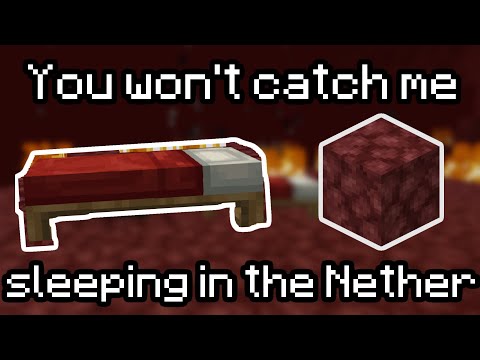 EPIC! Sleep in Nether with ENTIRELY Minecraft-themed LINES