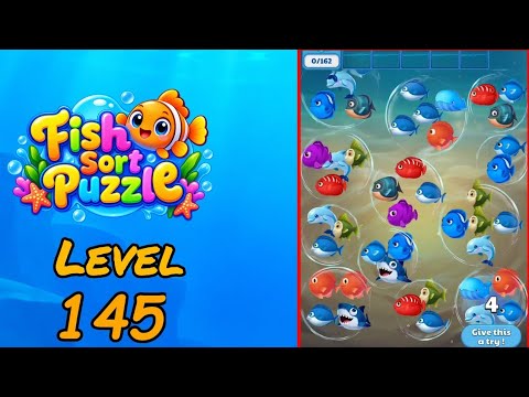 Fish Sort Puzzle Level 145 Walkthrough thumbnail