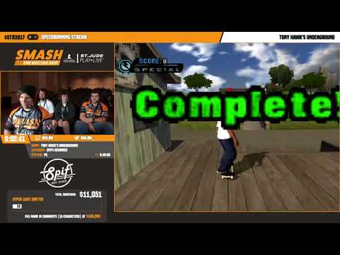 Tony Hawk's Underground Any% Beginner by Biglaw in 35:39 - STR 2017
