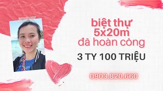 Biệt thự 5x20m, thiết kế đẹp sang trọng | Ms Trinh BĐS Thiết kế nhà