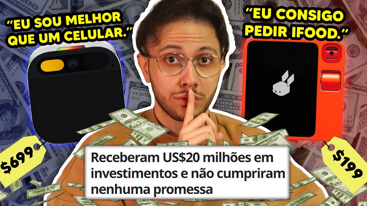 o GOLPE MILIONÁRIO das INTELIGÊNCIAS ARTIFICIAIS (AI Pin e Rabbit R1)