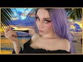 ASMR BRUSHING YOUR FACE On A Tropical Beach