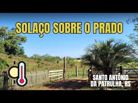Calor, céu azul e brisa leve no interior de Santo Antônio da Patrulha, RS - 05/12/2025