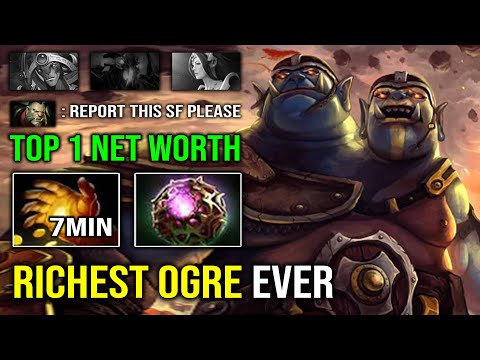 This HAPPEN When Ogre Magi Get 7Min Midas | Richest Hero Ever Top 1 Networth Dota 2