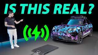 Are inductive charging cars the future? Porsche wireless charging with the Porsche Cayenne electric!
