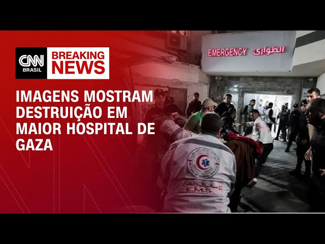 Imagens mostram destruição no maior hospital de Gaza |  CNN NOVO DIA