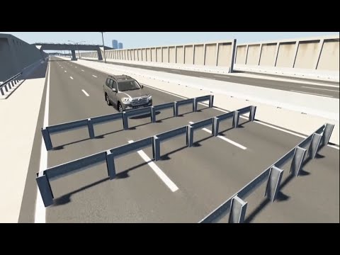 Consecutive Guardrails High Speed Crash Testing | BeamNG DRIVE