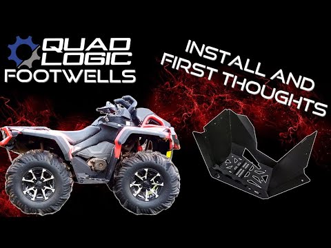 Best Footwell Upgrade For Can-Am Outlander? | Quad Logic Steel Footwells Install & First Impressions