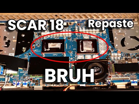 Scar 18 CPU & GPU Liquid Metal Repaste - This is why you have HIGH TEMPS - How to apply Liquid Metal
