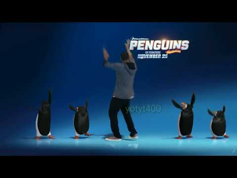 los pingüinos de Madagascar bailando harder better daft punk completo