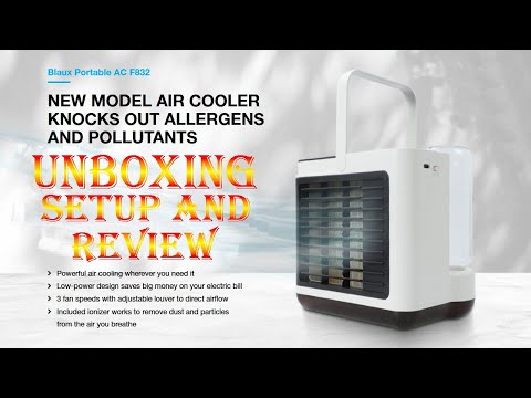 Blaux Portable AC F832 - Unboxing, Setup and Review