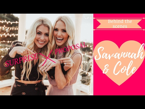 Secret Surprise Proposal: Behind the scenes, COLE & SAVANNAH!