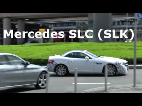 Erlkönig Mercedes-Benz SLC (SLK) 2016 auf der Straße - Mercedes SLC prototype on the road