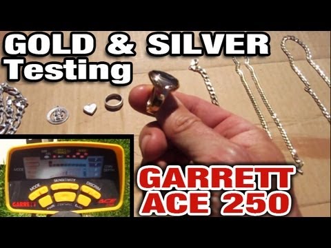 Gold & Silver Test GARRETT ACE 250 Metal Detector + $275 Check for GOLD RING midwestrefineries