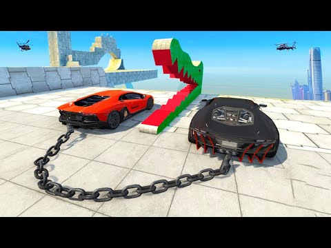 Satisfying Car Crash Game HIGH SPEED JUMPS #12 BeamNG Drive