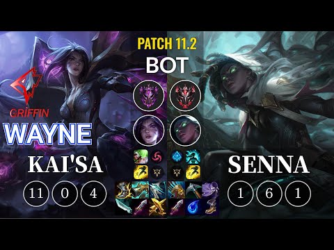 GRF Wayne Kai'Sa vs Senna Bot - KR Patch 11.2