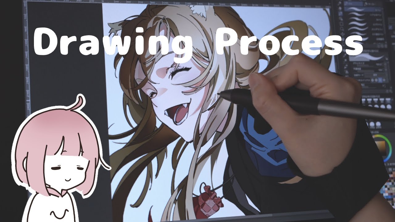 Holo | Spice and Wolf MERCHANT MEETS THE WISE WOLF : Anime Character Illustration Process