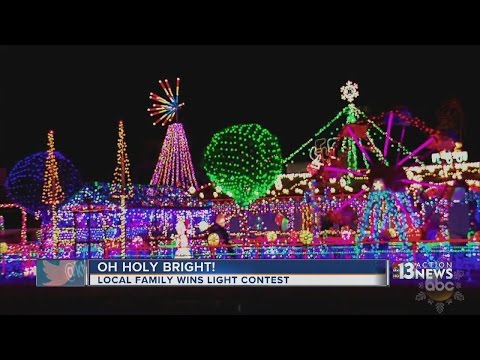 Local family wins national Christmas lights competition