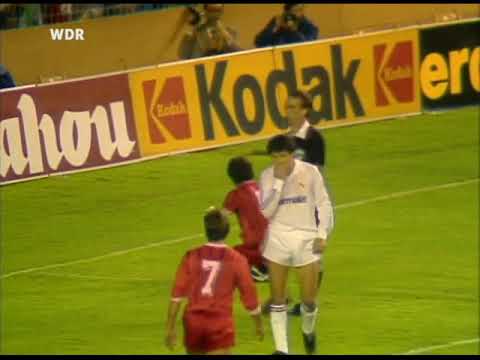 1985/1986 UEFA-Cup-Final 1st leg Real Madrid  vs 1.FC Köln