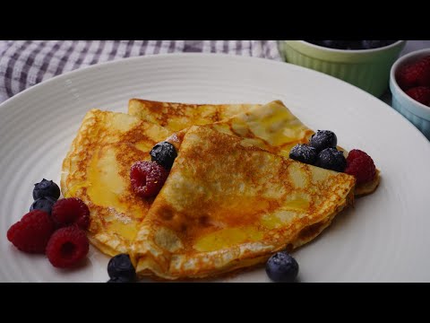 How to make perfect thin and tender homemade Crepes in a matter of minutes...