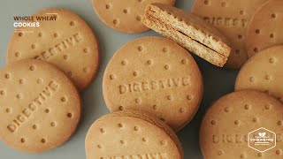 다이제스티브 비스킷 (통밀쿠키) 만들기 : Digestive Biscuits (Whole Wheat Cookies) Recipe | Cooking tree