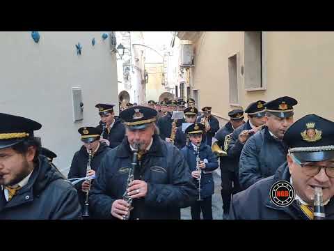 marcia Ticinese Banda di Grottaglie Opus in musica 4/2/24 Grottaglie Processione di S Ciro