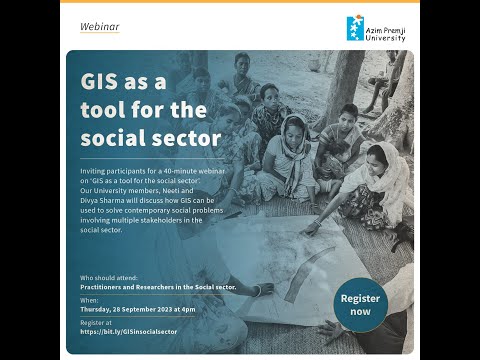 GIS as a tool for the Social Sector | Webinar