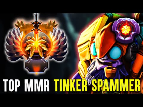 When They Meet Top MMR Tinker Spammer - No Mercy Dota 2