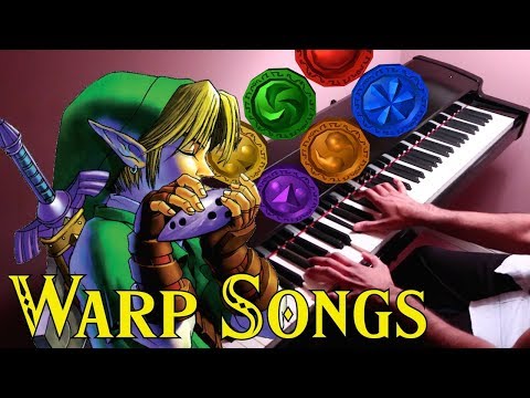 The Legend of Zelda: Ocarina of Time - Warp Songs - Piano Video