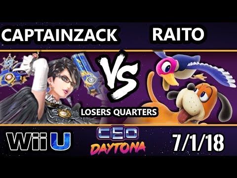 CEO 2018 Smash 4 - CaptainZack (Bayonetta) Vs. CND | Raito (Duck Hunt) Wii U - Losers Quarters