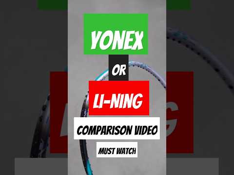Yonex OR Li-Ning?? Comparison Video. #trending #sports #india #southkorea #comparison