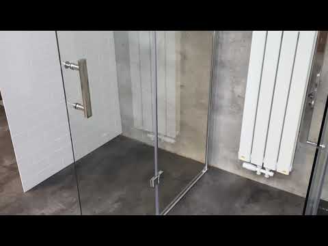 SCHWAB Walk-In Falttür Duschabtrennung mit Nano-Versiegelung