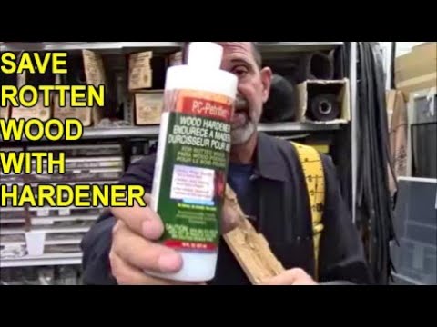 Save Damaged Rotten Wood - Stabilize with Wood Hardener, Fill with Bondo