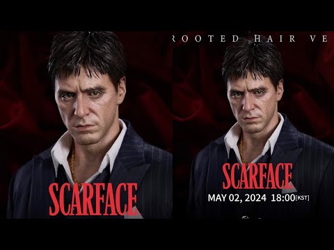 New retro 80s scarface statue revealed by blitzway