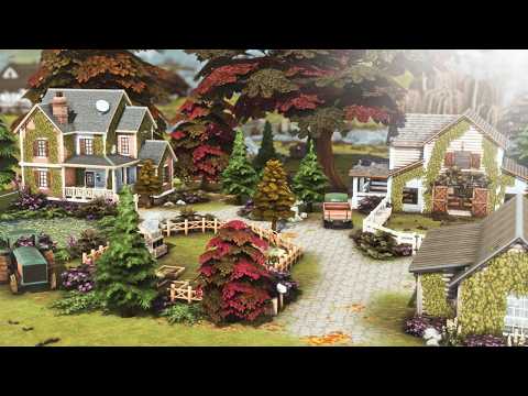 Autumn Family Farmhouse (with horses) | The Sims 4 | Stop Motion Build [No CC]