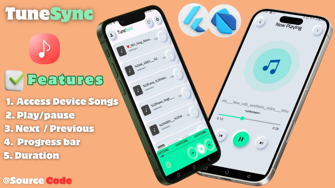 Flutter Music Player App Tutorial |  Access & Play Local Songs | Flutter play music from device