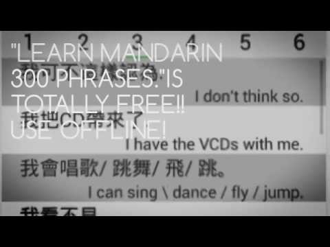 Learn Mandarin 300 Phrases. Video