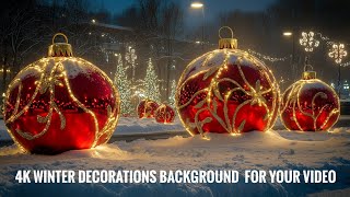 4k Winter Background For Your Video