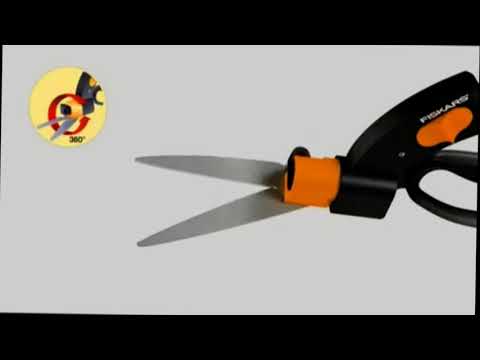 Fiskars Žolės žirklės su specialia pavara 1000589