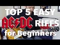 5 EASY AC/DC Songs for Beginner Guitar