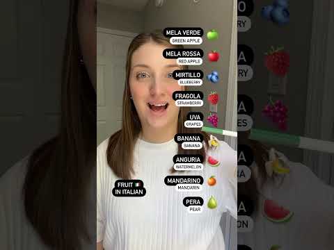 Fruit in Italian #language #italian #italianlanguage