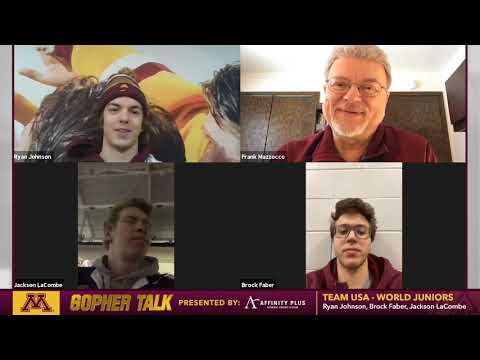 Gopher Talk: World Juniors Team USA: Ryan Johnson, Brock Faber, Jackson LaCombe (Men's Hockey)